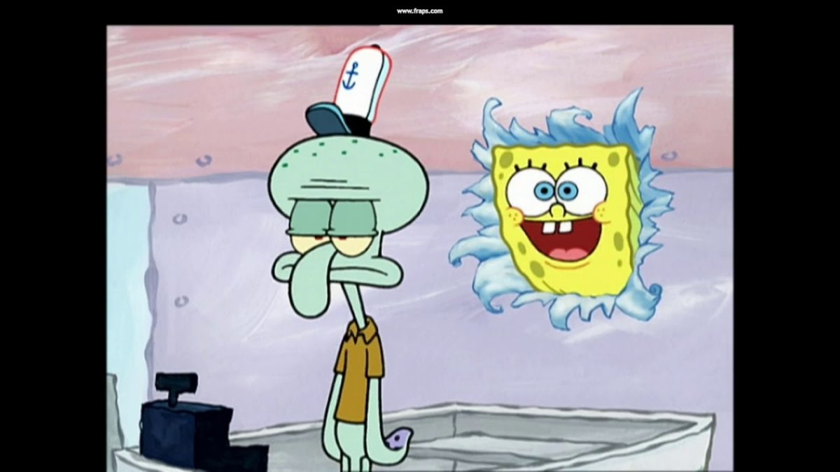 Спанч Боб и Сквидвард Мем