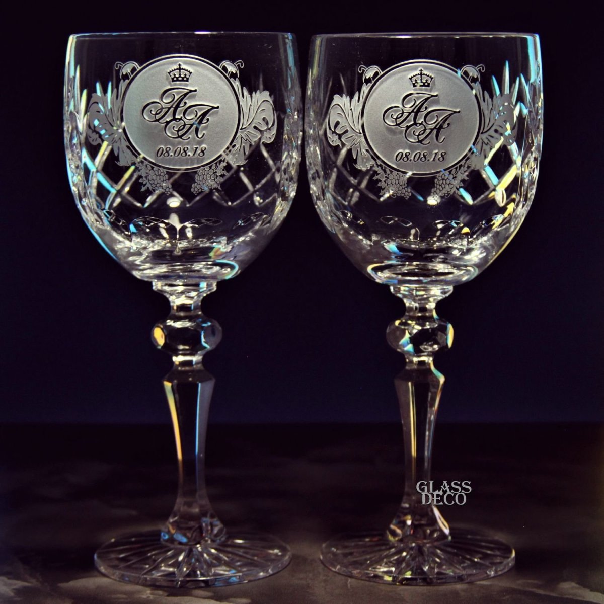 Бокалы для вина с гравировкой Гарри Поттер
