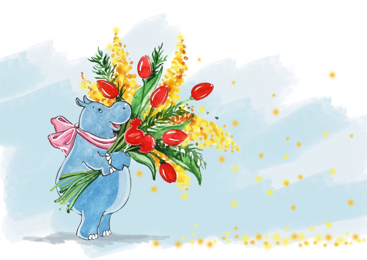 Рисование поздравительной открытки