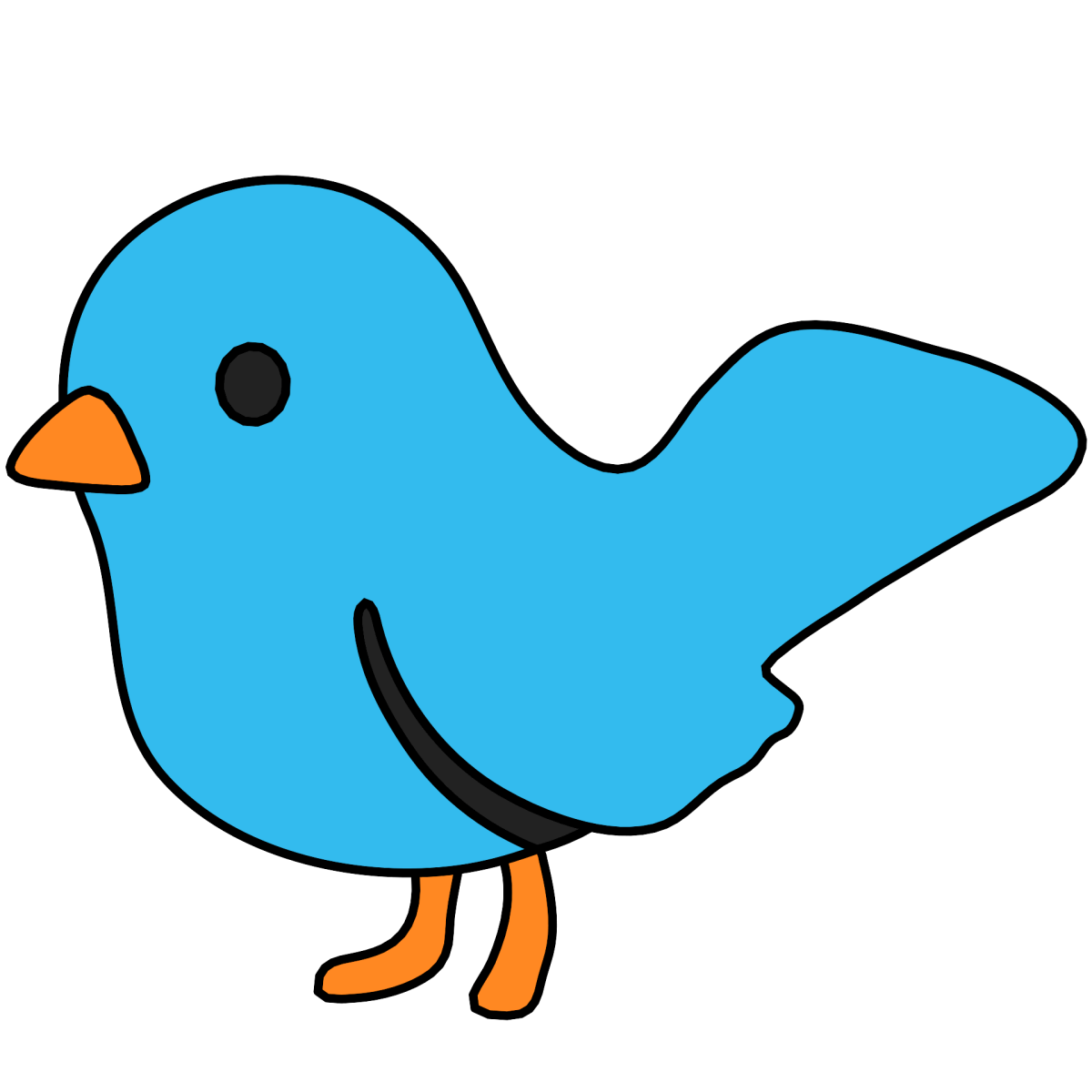 Мультяшные птицы в полете