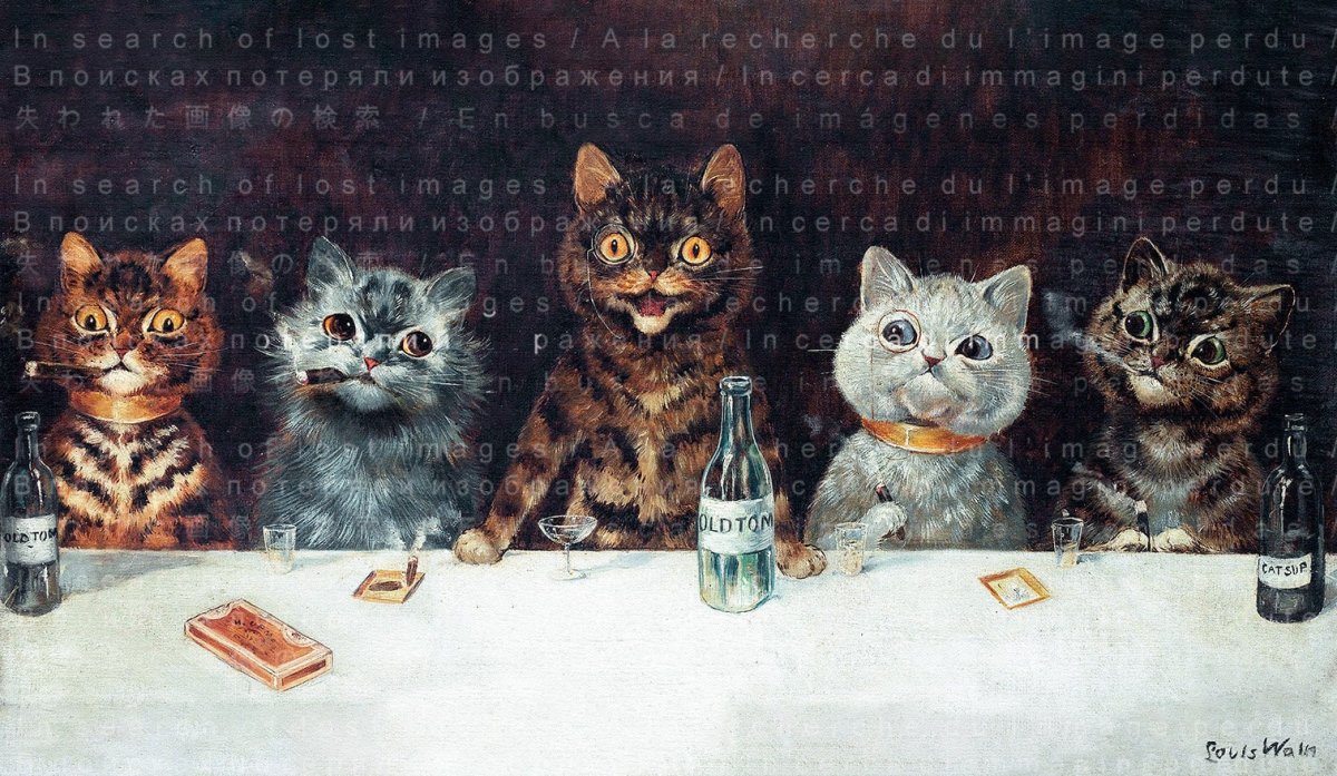 Художник Луис Уэйн шизофрения