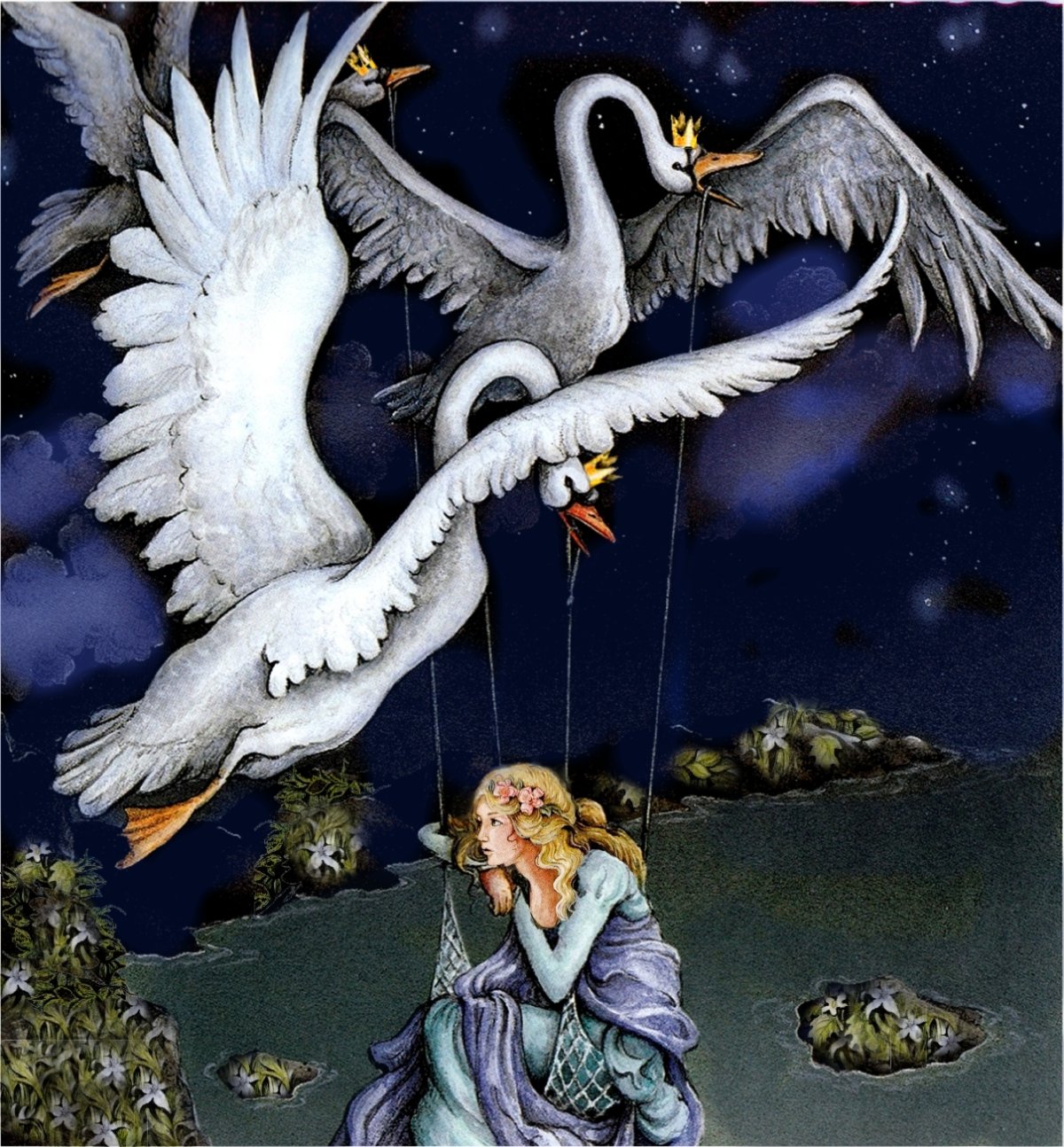 Дикие лебеди сказка Андерсена