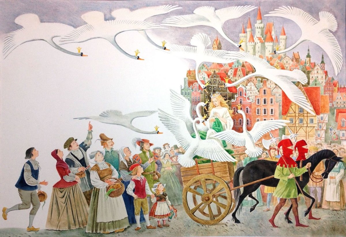 Дикие лебеди Ханс Кристиан Андерсен