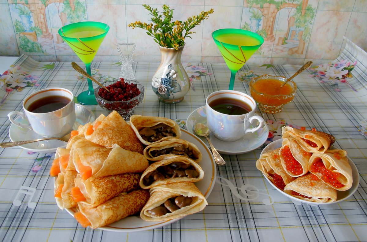 Стол на Масленицу