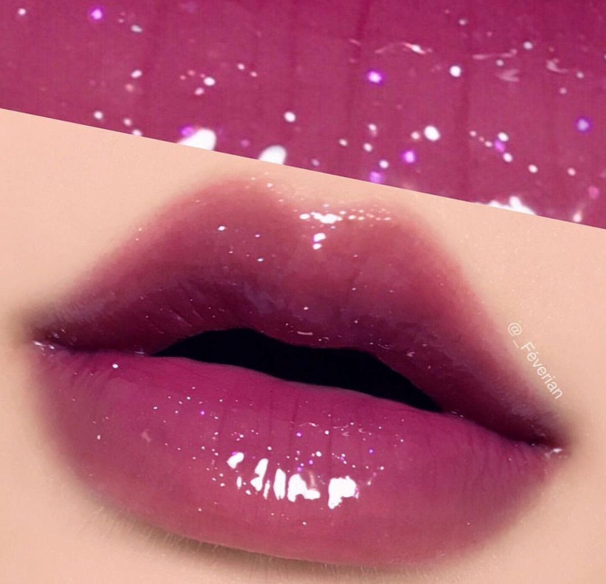 Красивые губы с блеском