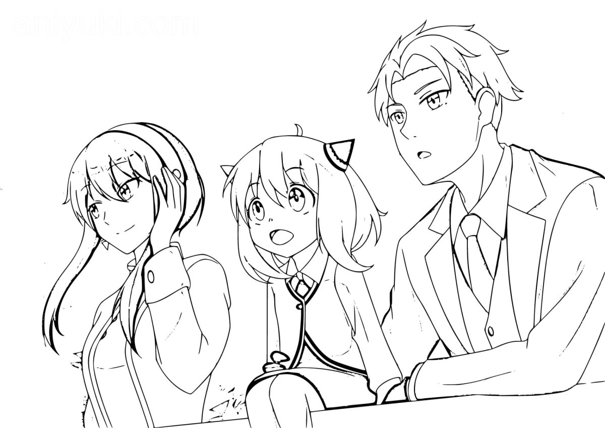 Раскраска семейка шпионов