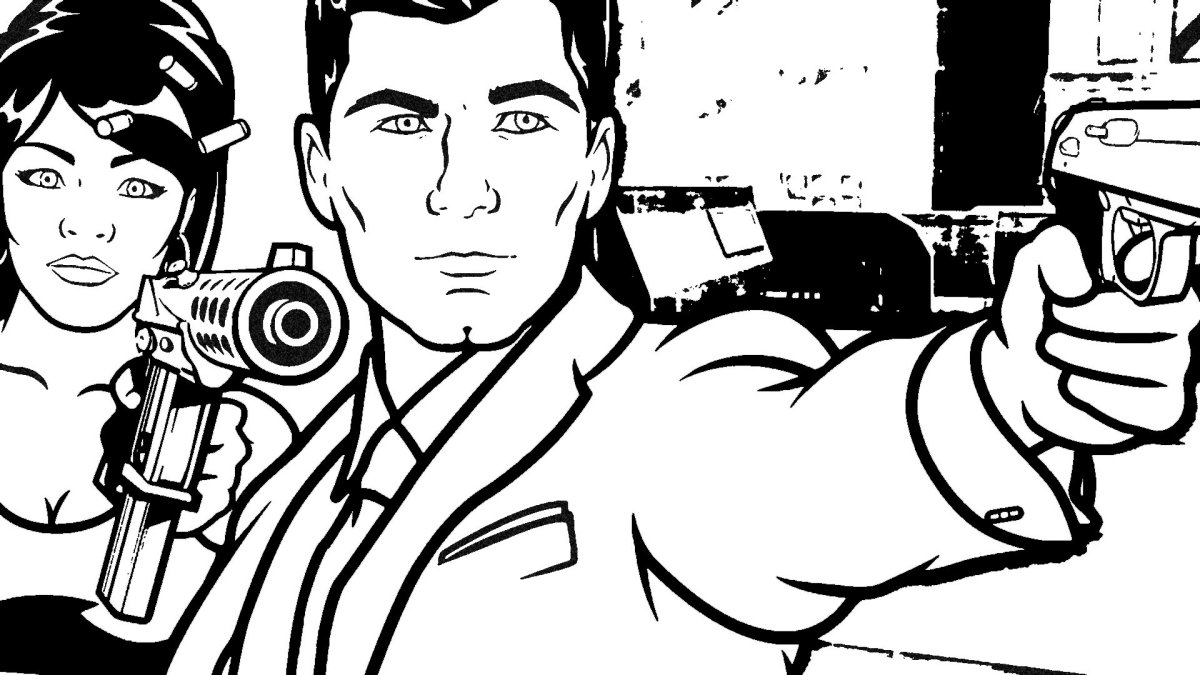 Семейка Аддамс для срисовки