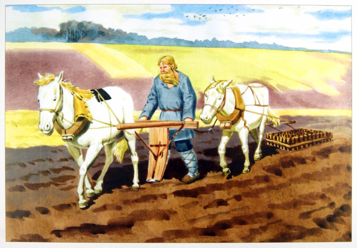 Два плуга Ушинский рисунок