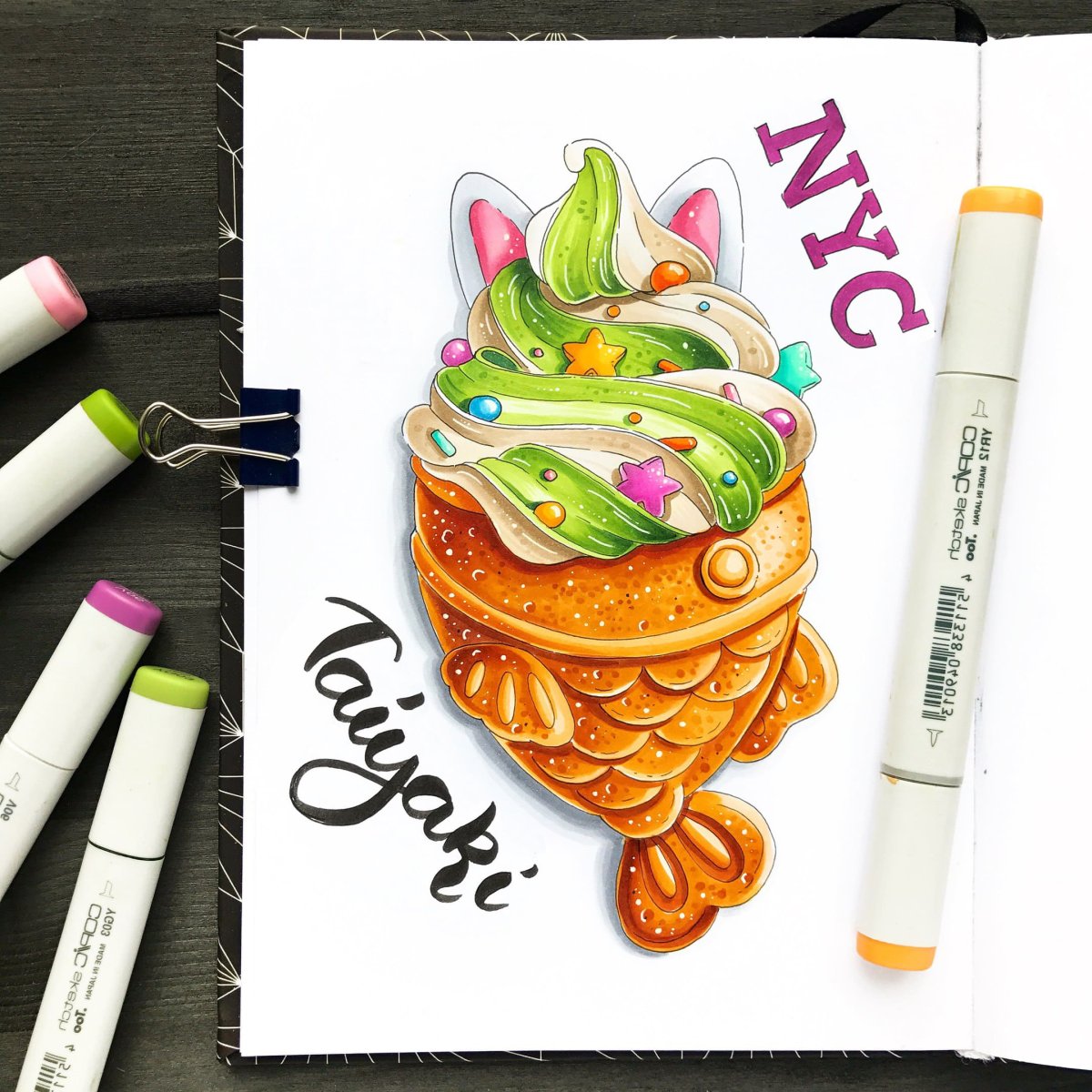 Рисунки маркерами