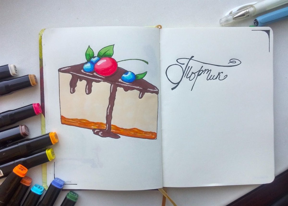 Рисунки для скетчбука маркерами легкие