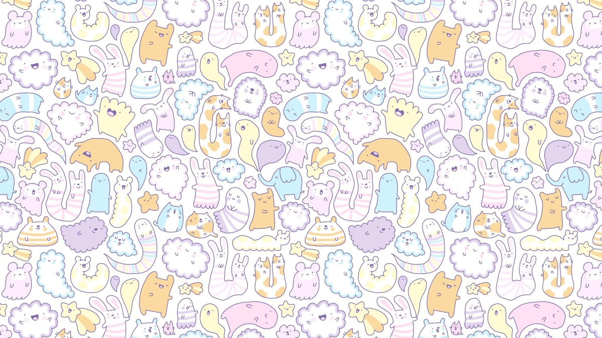 Фон с мелкими картинками