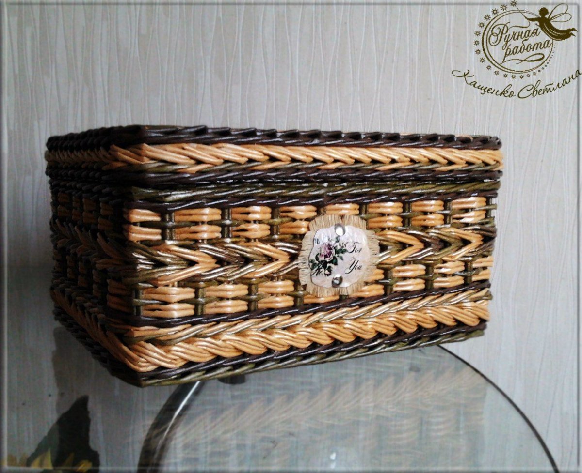 Плетеная корзина 80 см