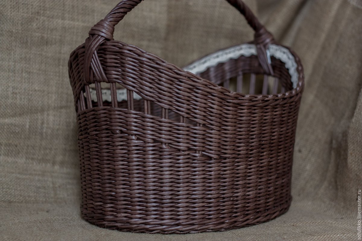 Плетение «газетной лозой»