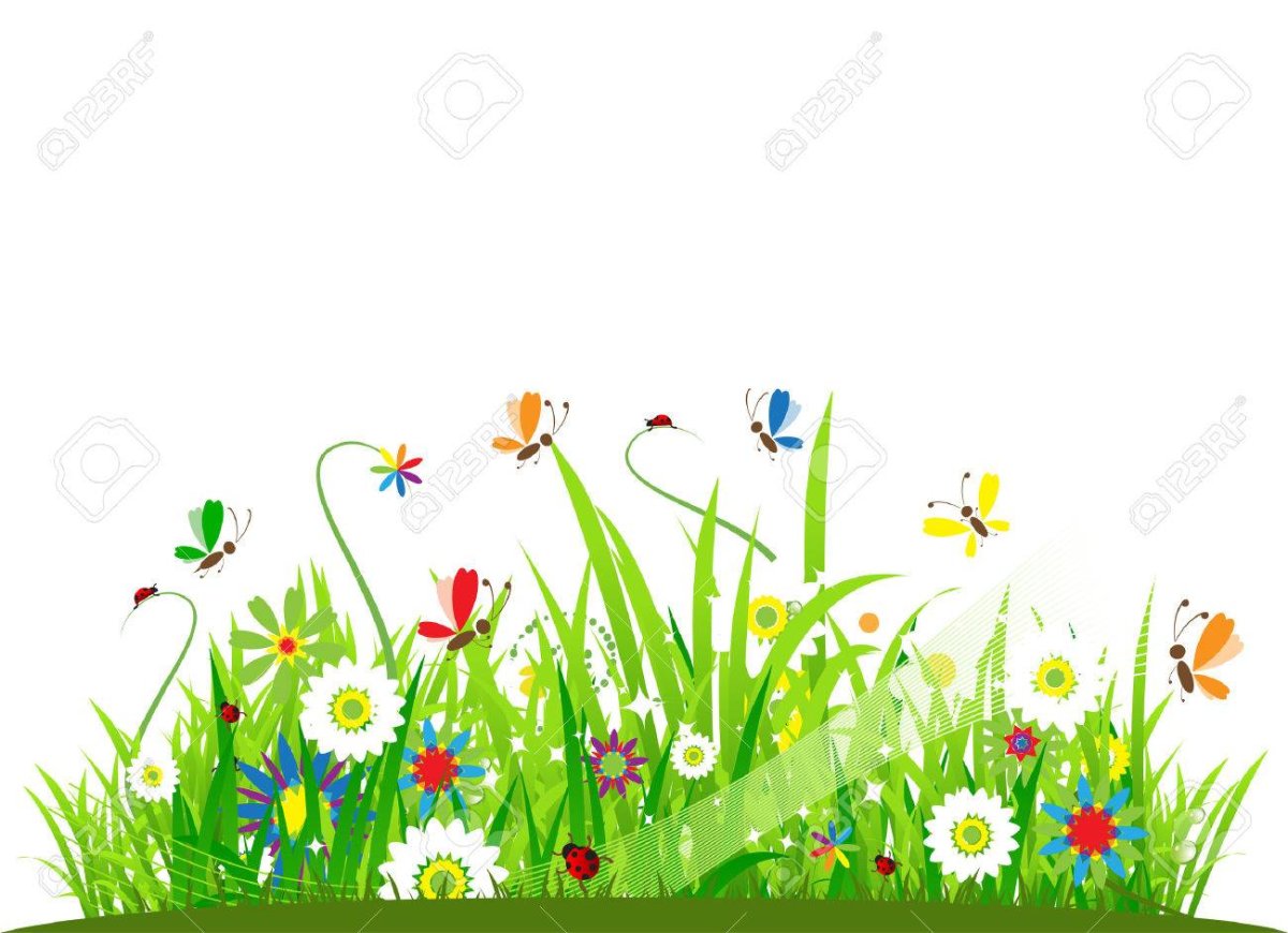 Летний лужок рисунки