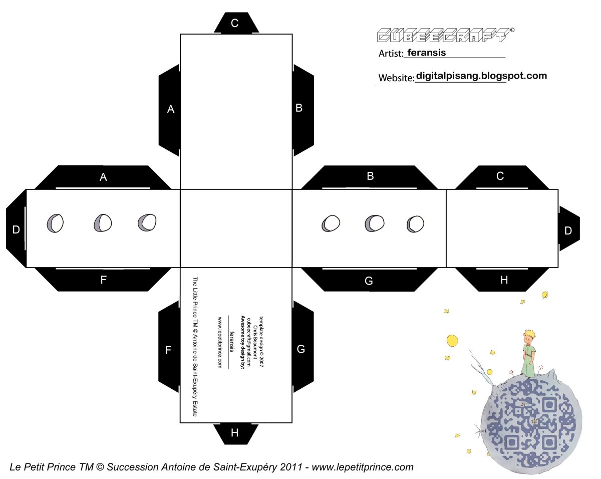 Маленький принц - Антуан де сент-Экзюпери иллюстрации 2*2