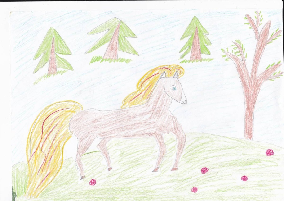 Рисунок Сивка бурка для 3 класса легкие