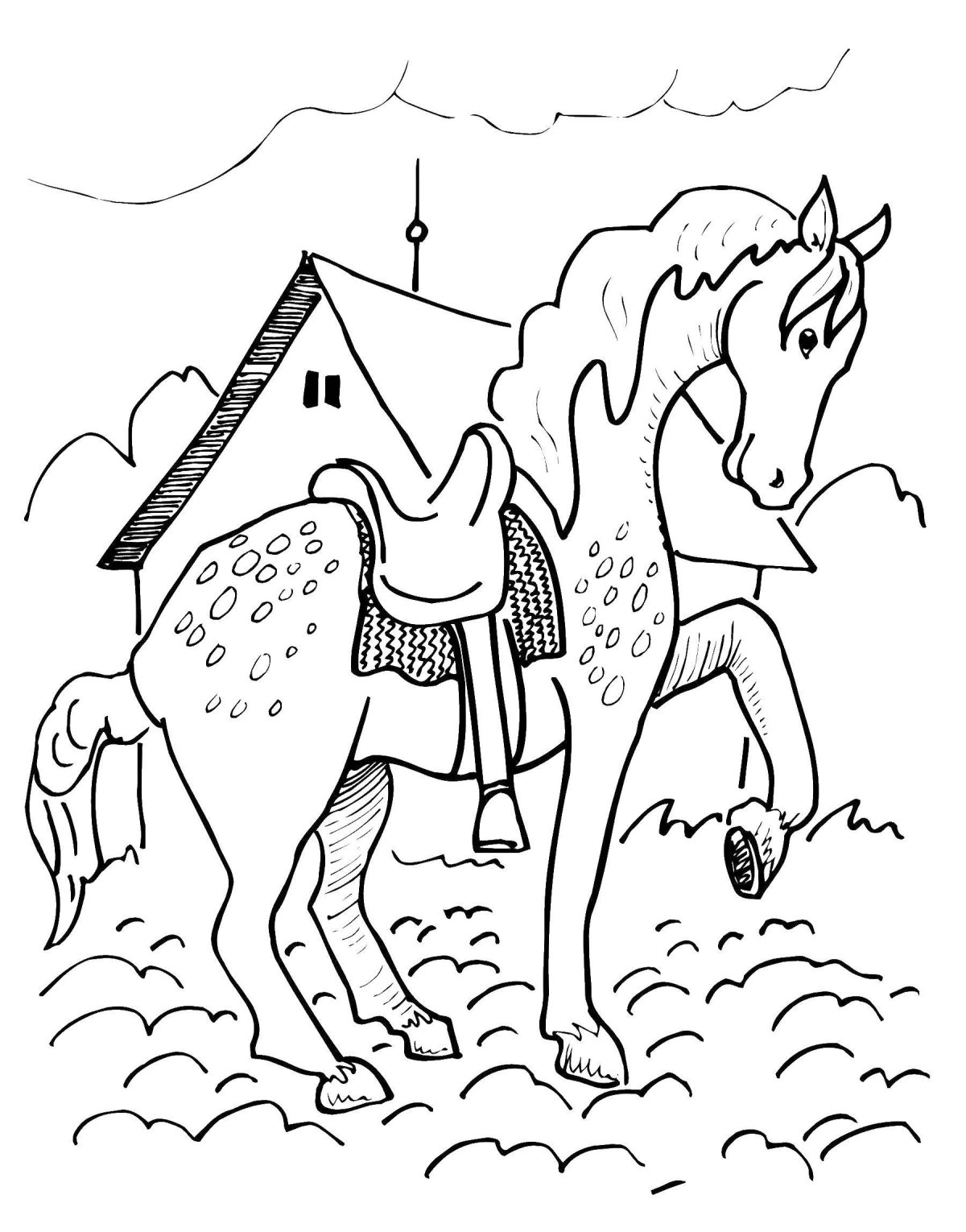 Сивка бурка конь раскраска