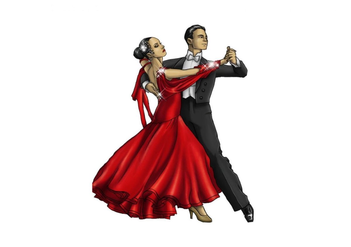 Спортивные бальные танцы фон