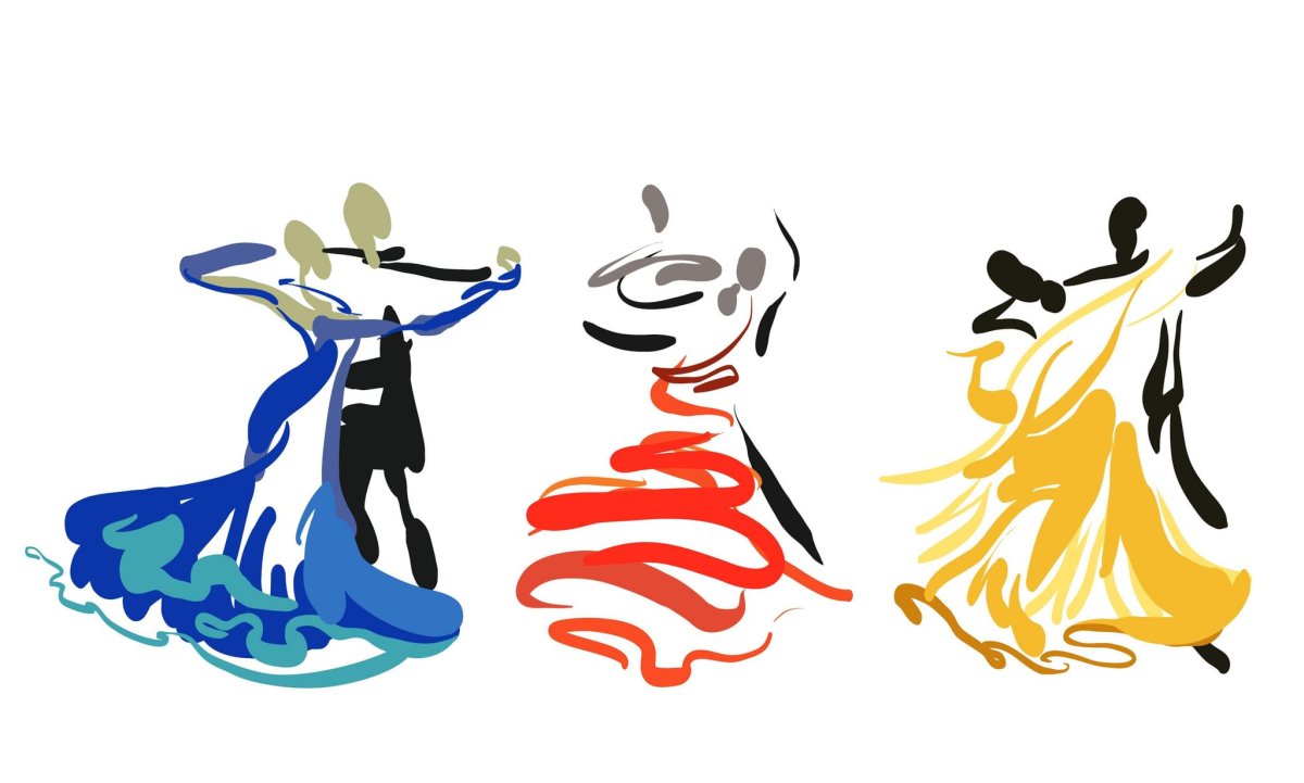 Бальные танцы абстракция