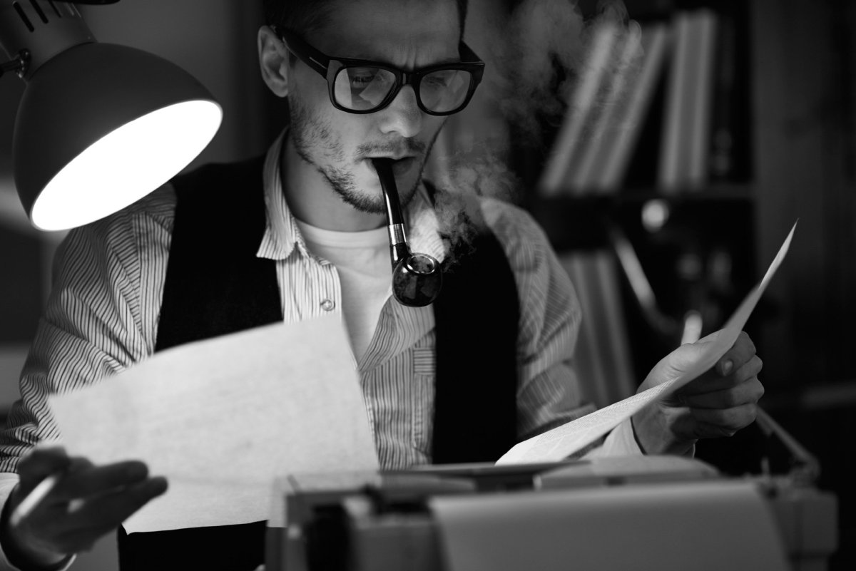 Писатель за работой