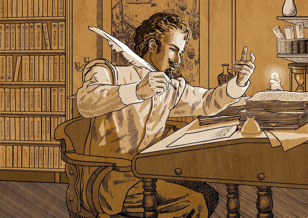 Средневековый писатель