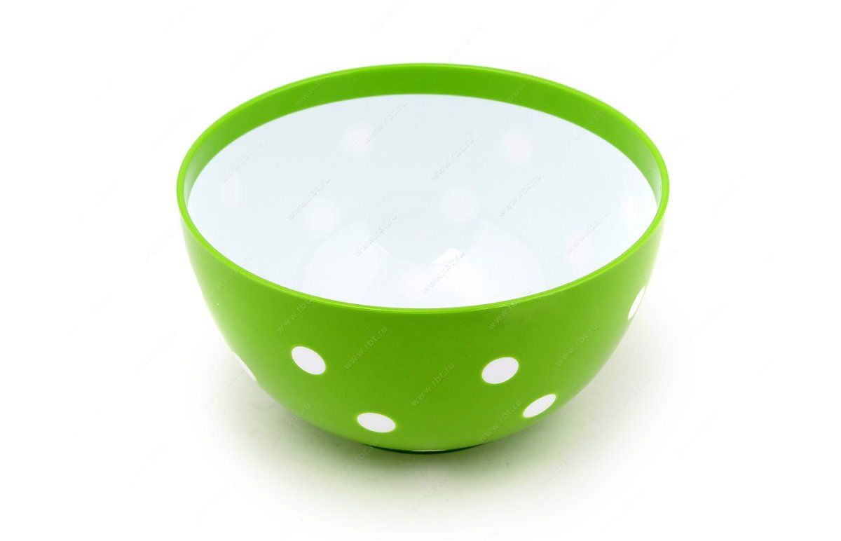 Миска Twist в горошек 3,0л ø210*110 бирюзовый Эльфпл. 475