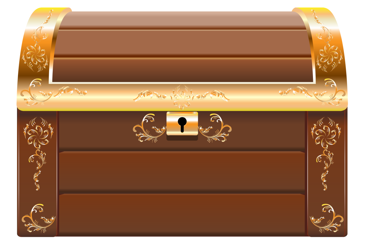 Сундучок на прозрачном фоне