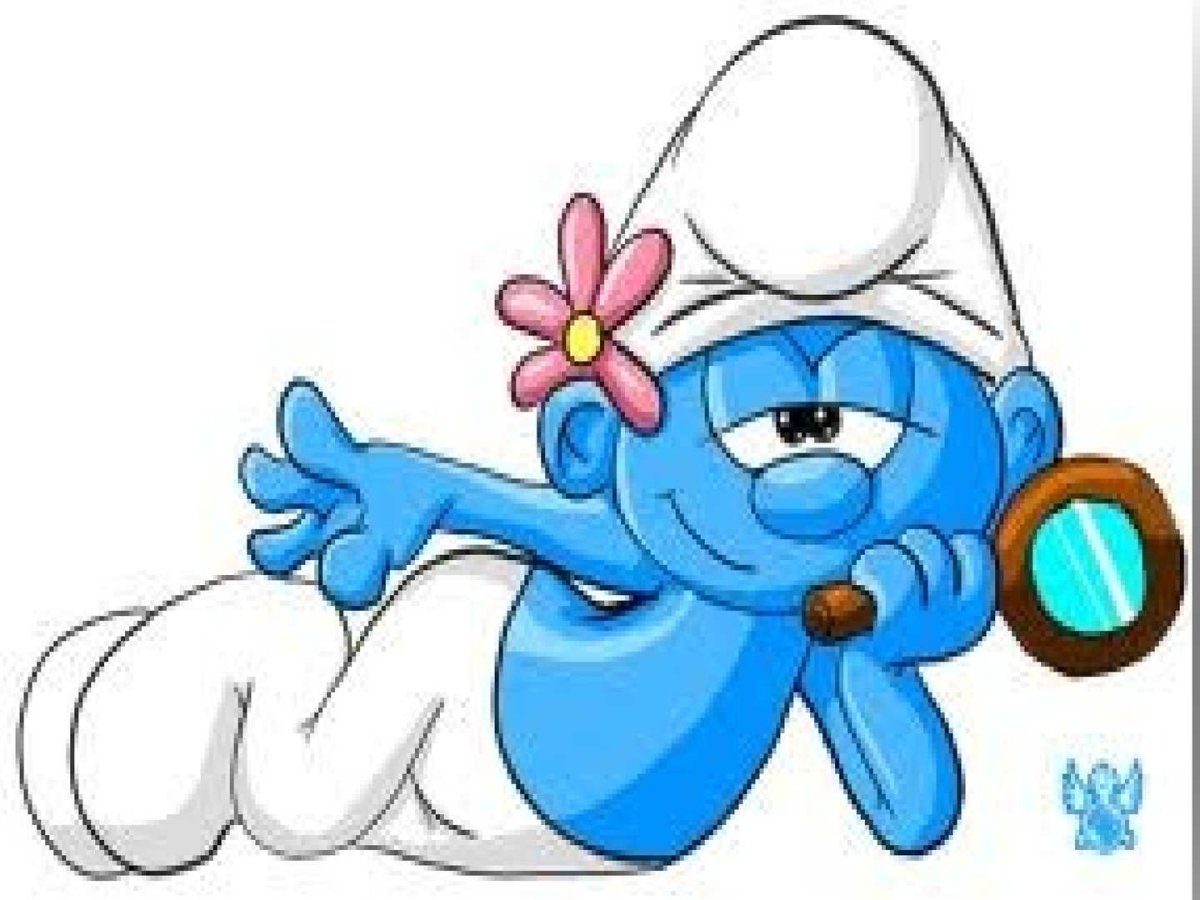 Смурфики Смурфетта и растяпа