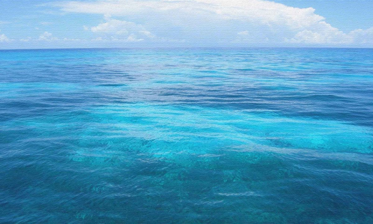 Красивое голубое море