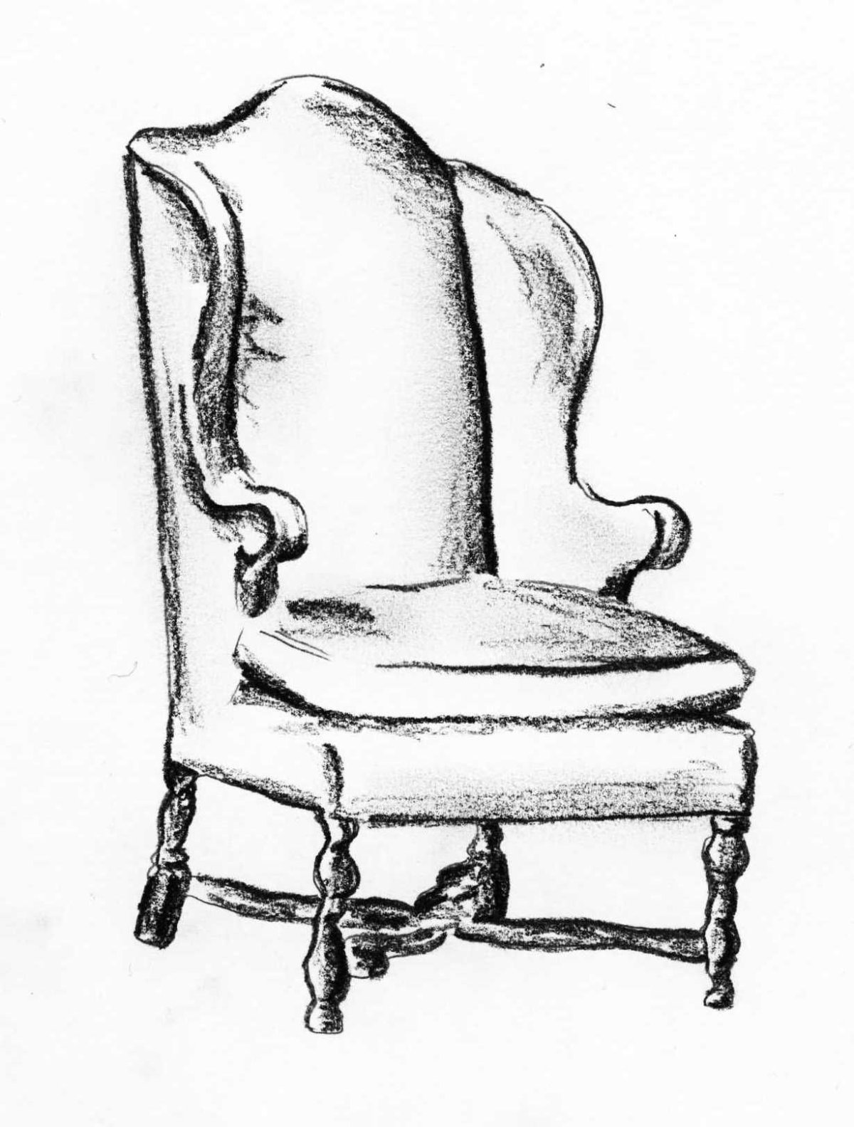 Кресло карандашом