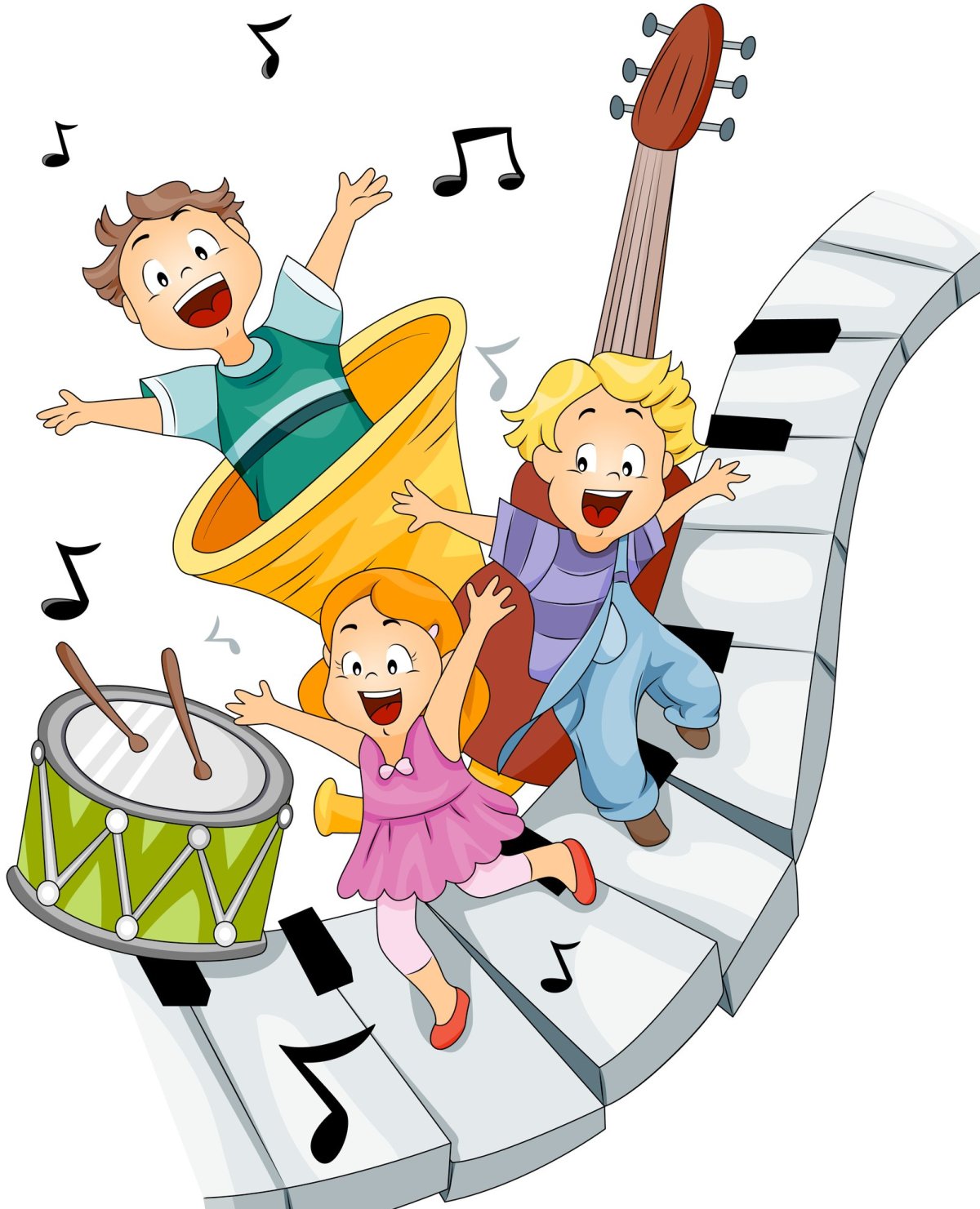 Дети играющие на музыкальных инструментах