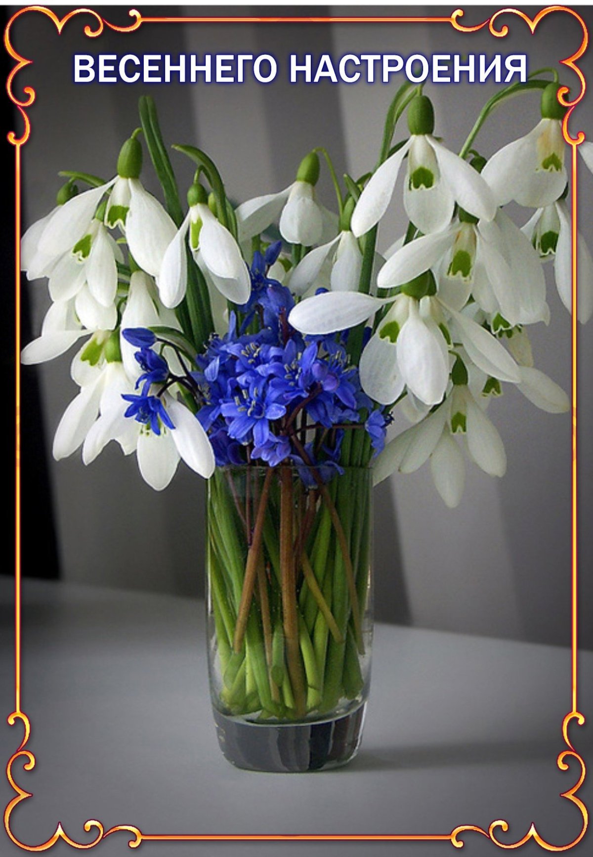 Букетик из подснежников