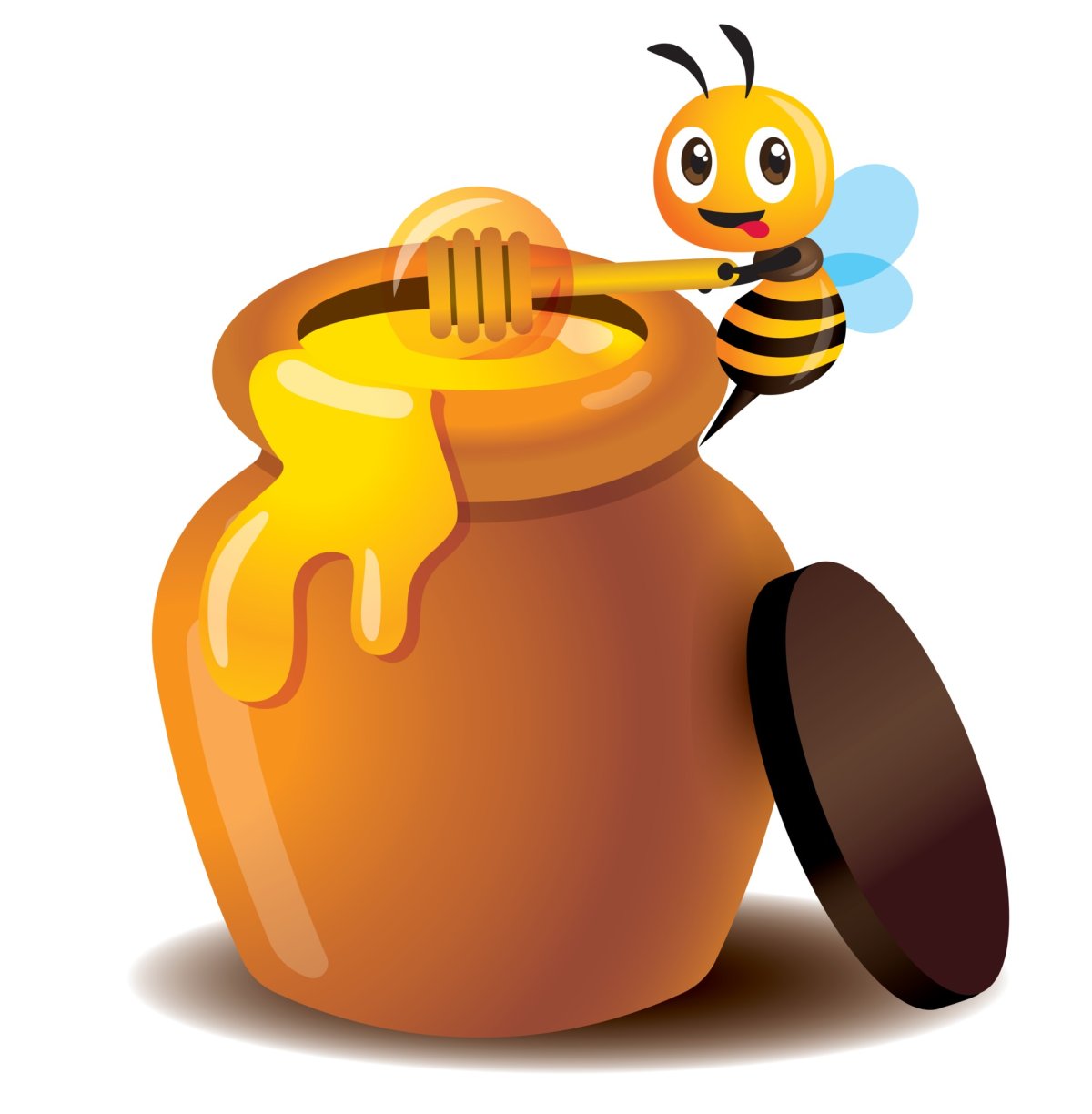 Горшочек с медом рисунок