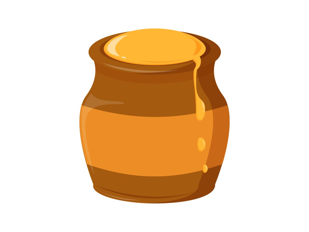 Прозрачный горшочек меда