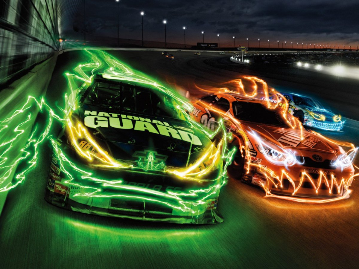 Неоновая машина