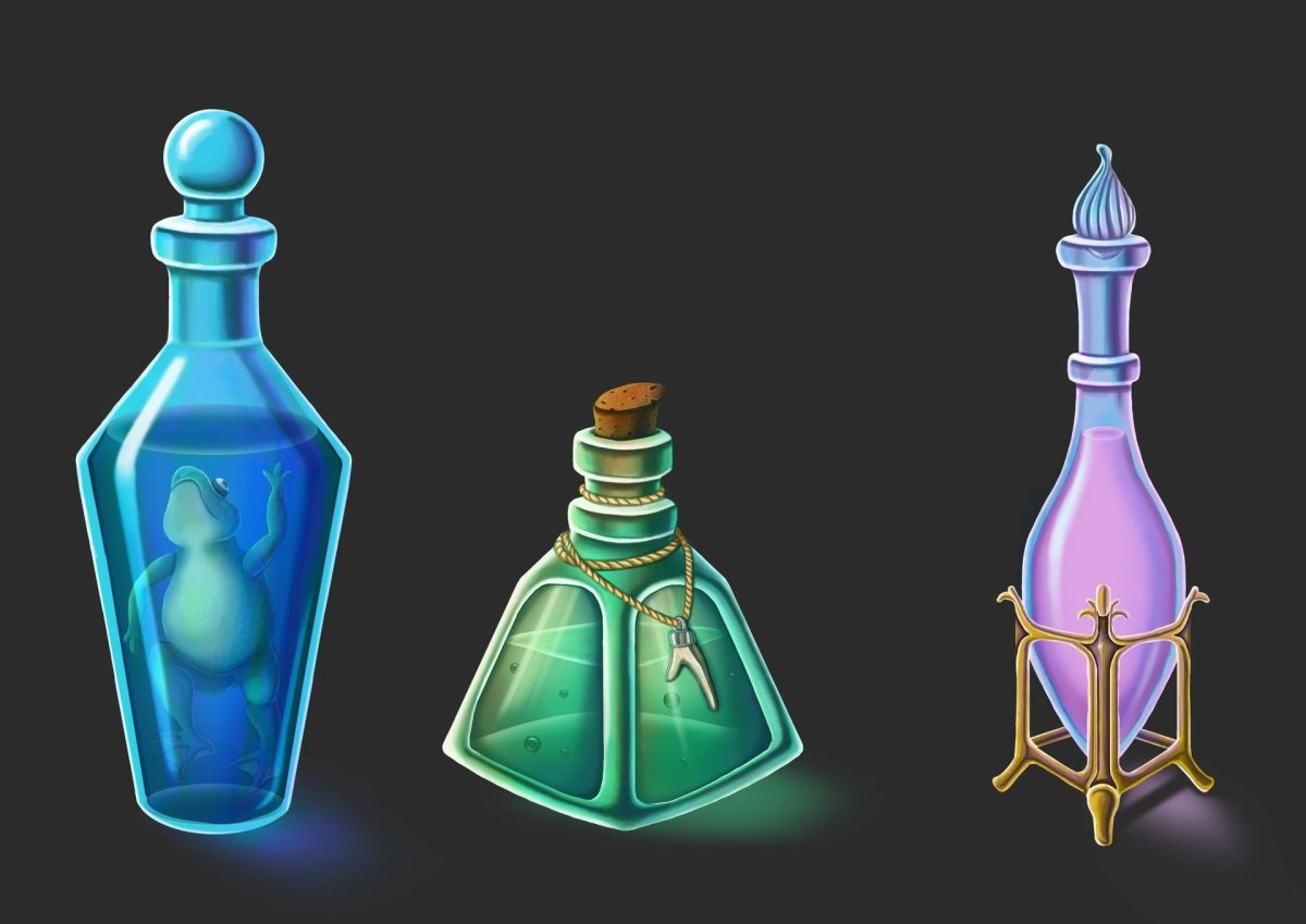 Наклейки на зелья