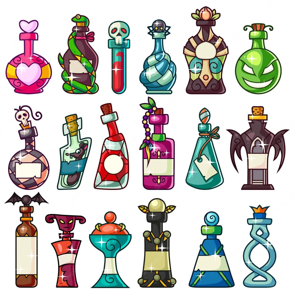 Баночка с зельем рисунок