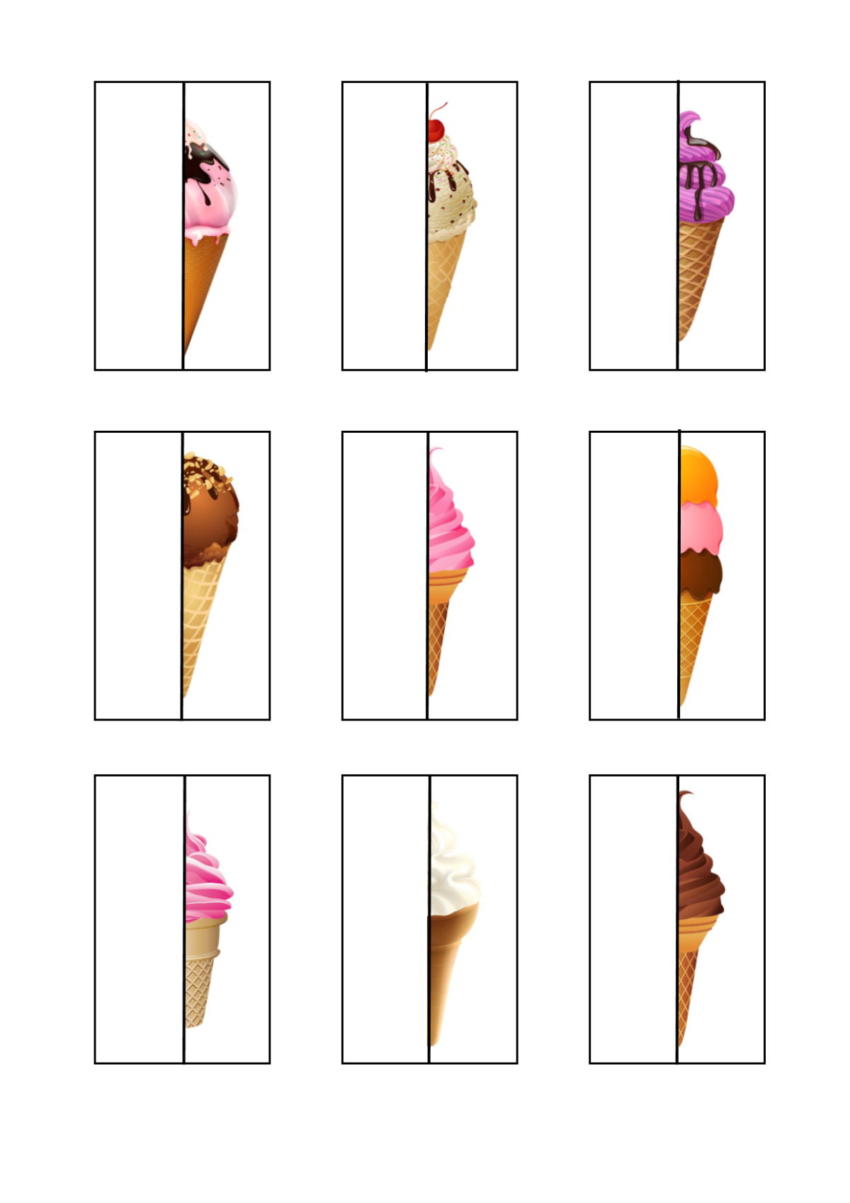 Карточки пазлы для детей