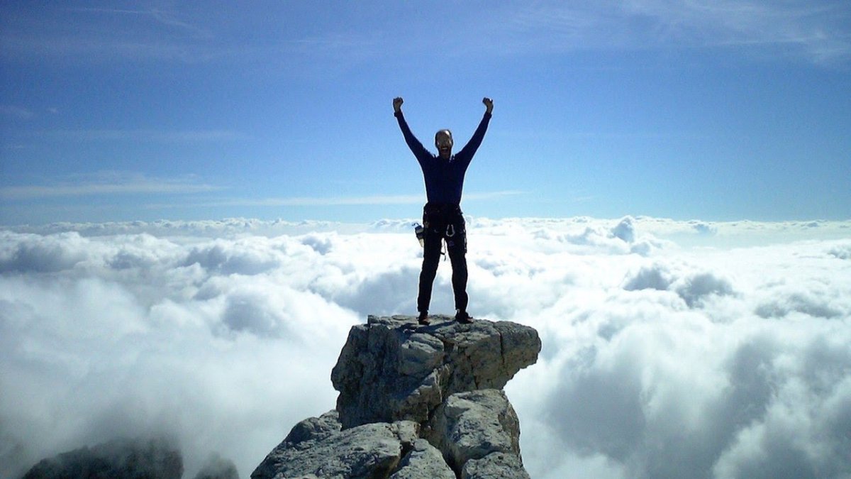 Человек на горе