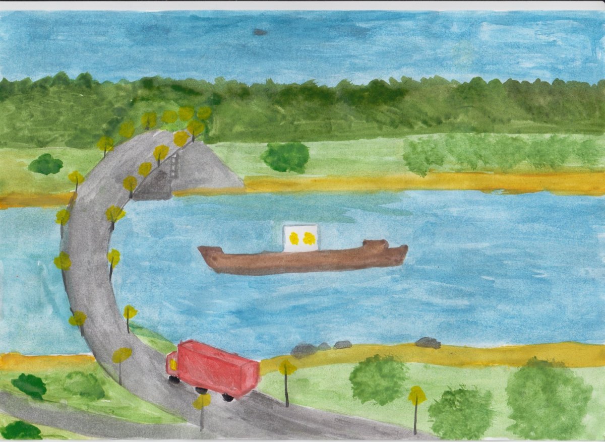 Рисование реки