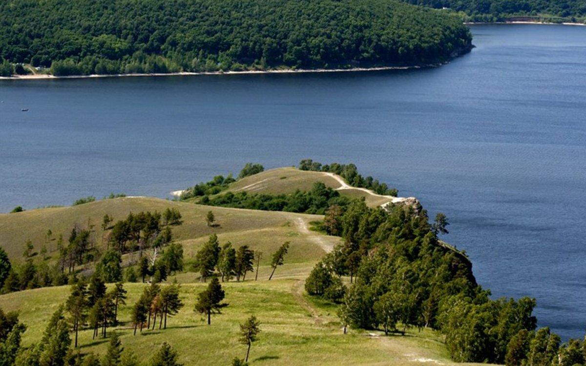 Река Волга Молодецкий Курган