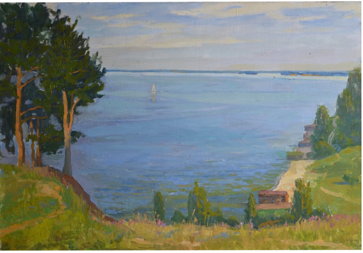 Волга иллюстрация