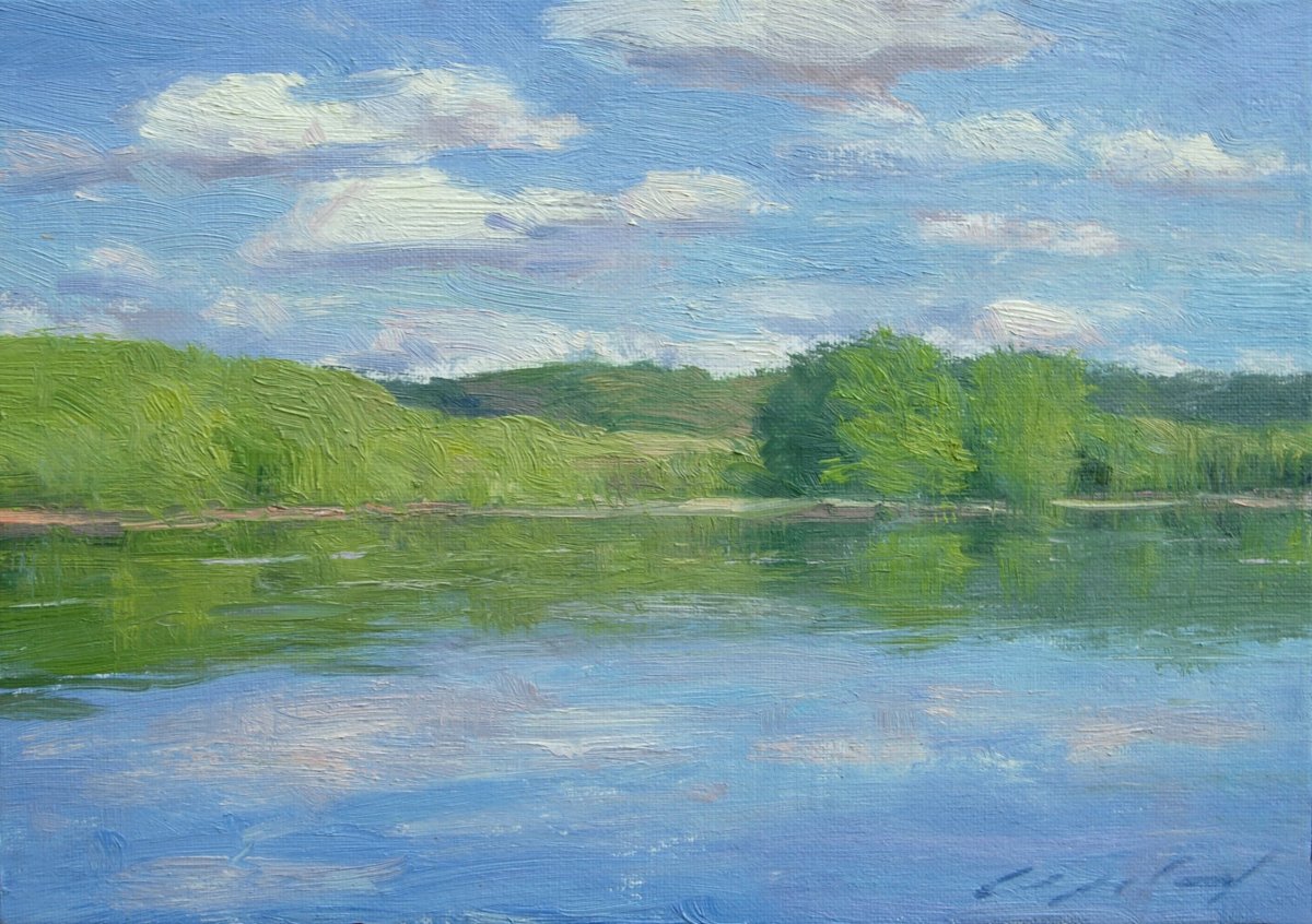 Нарисовать реку Волгу