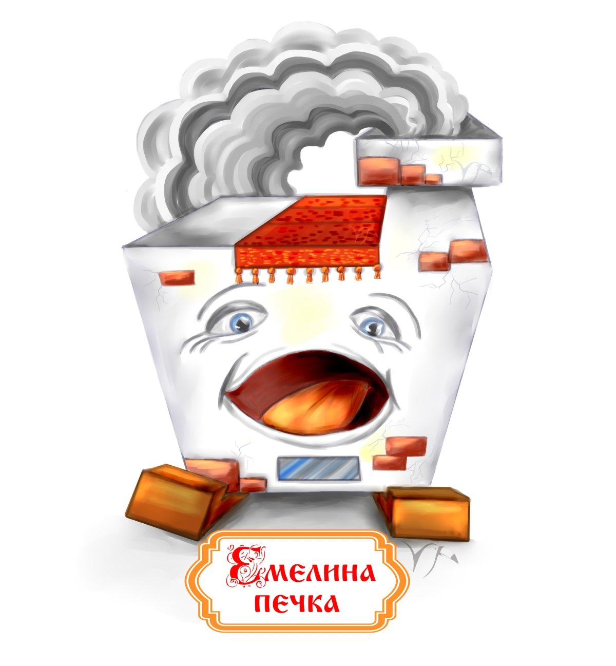 Печь мультяшный