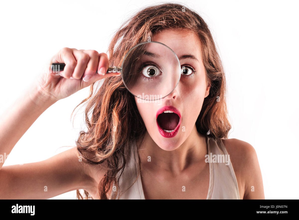 Девушка удивлена