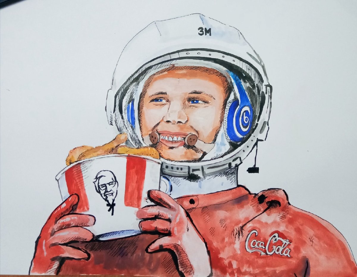 Портрет Гагарина Ломоносов