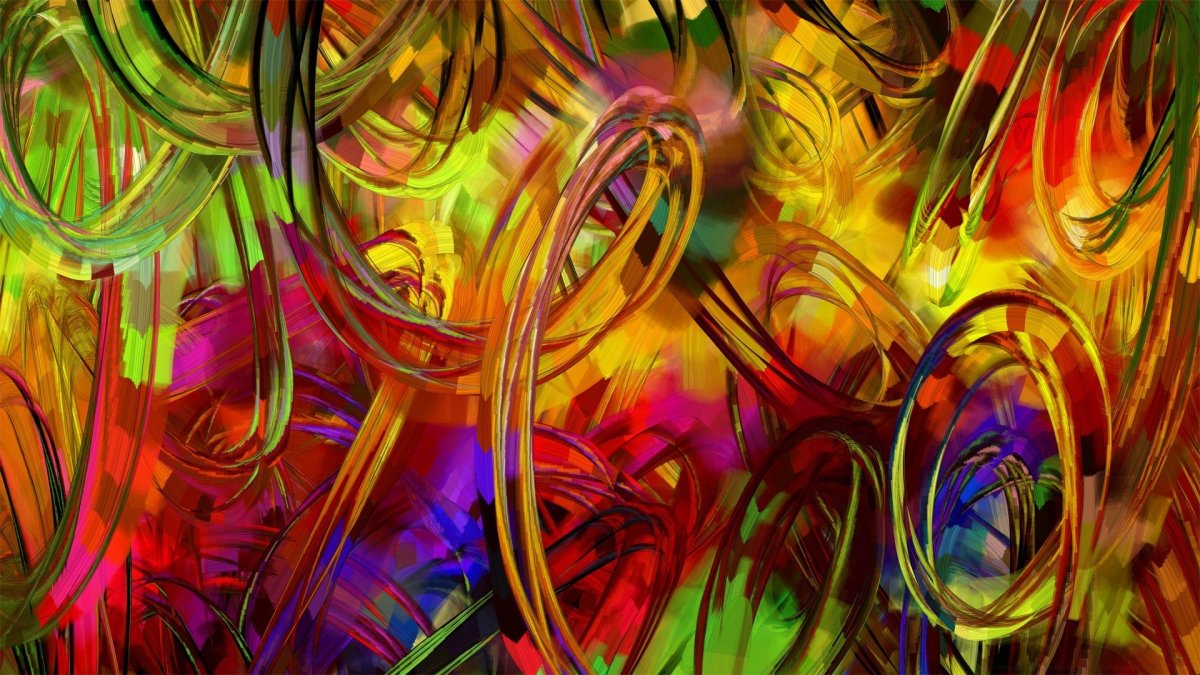 Красивая яркая абстракция