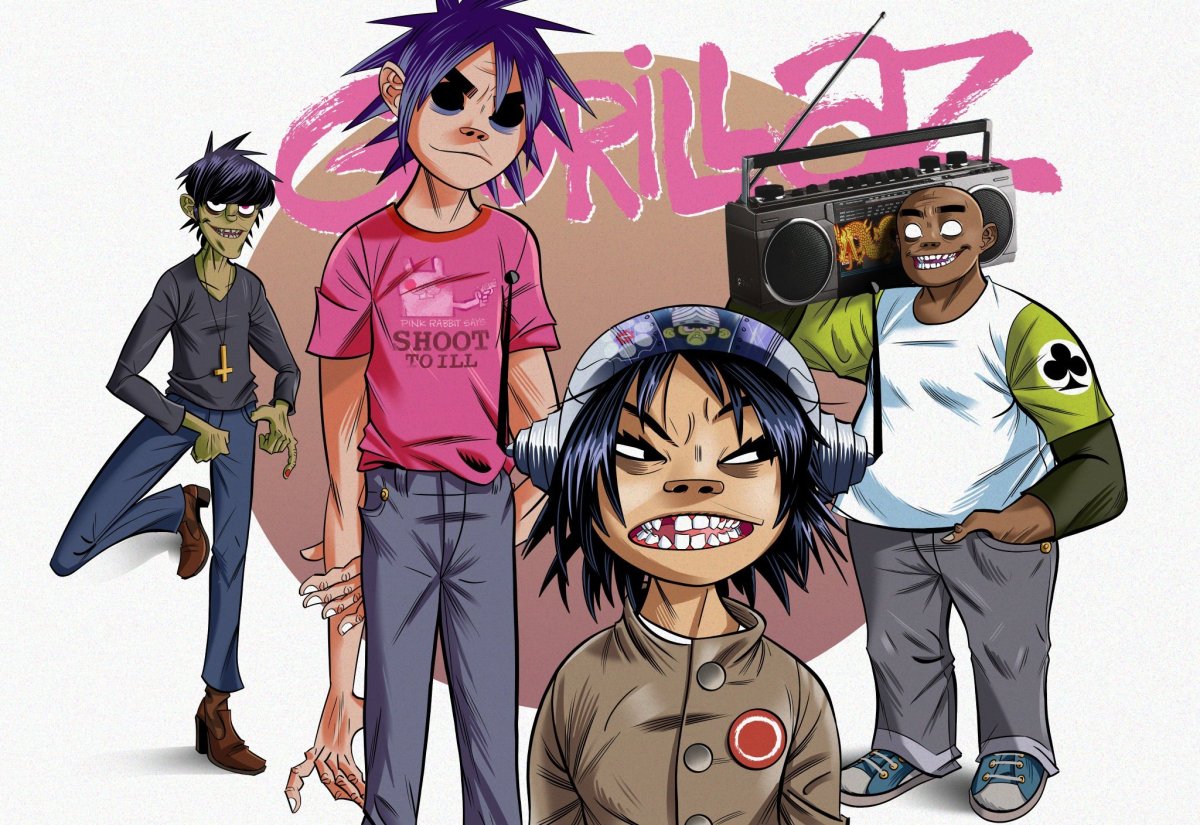 Гориллаз 2д с дочкой