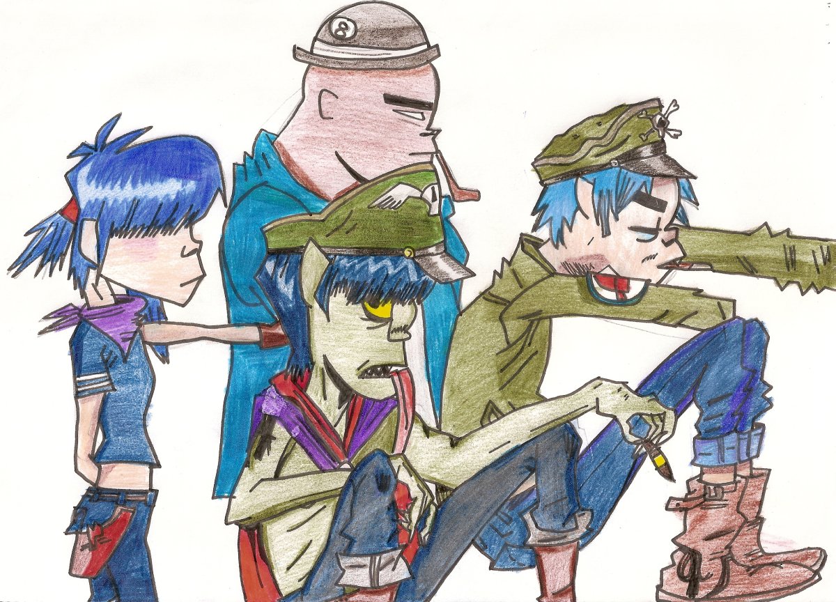 Гориллаз Мердок и 2d шип