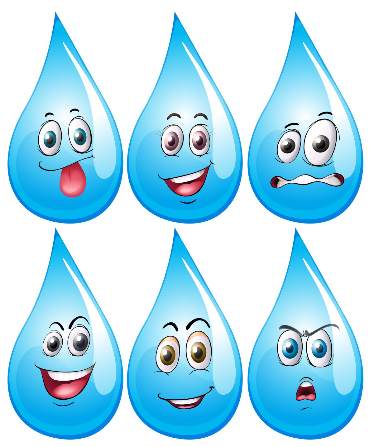 Капля воды раскраска